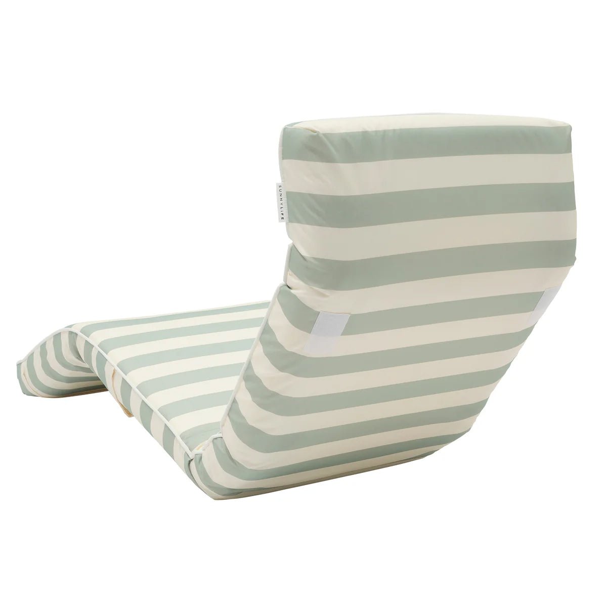 Sunnylife Outdoor Liege LUXE LOUNGER SEASAGE salbei creme gestreift | 180x56x9cm - Sir Henrys