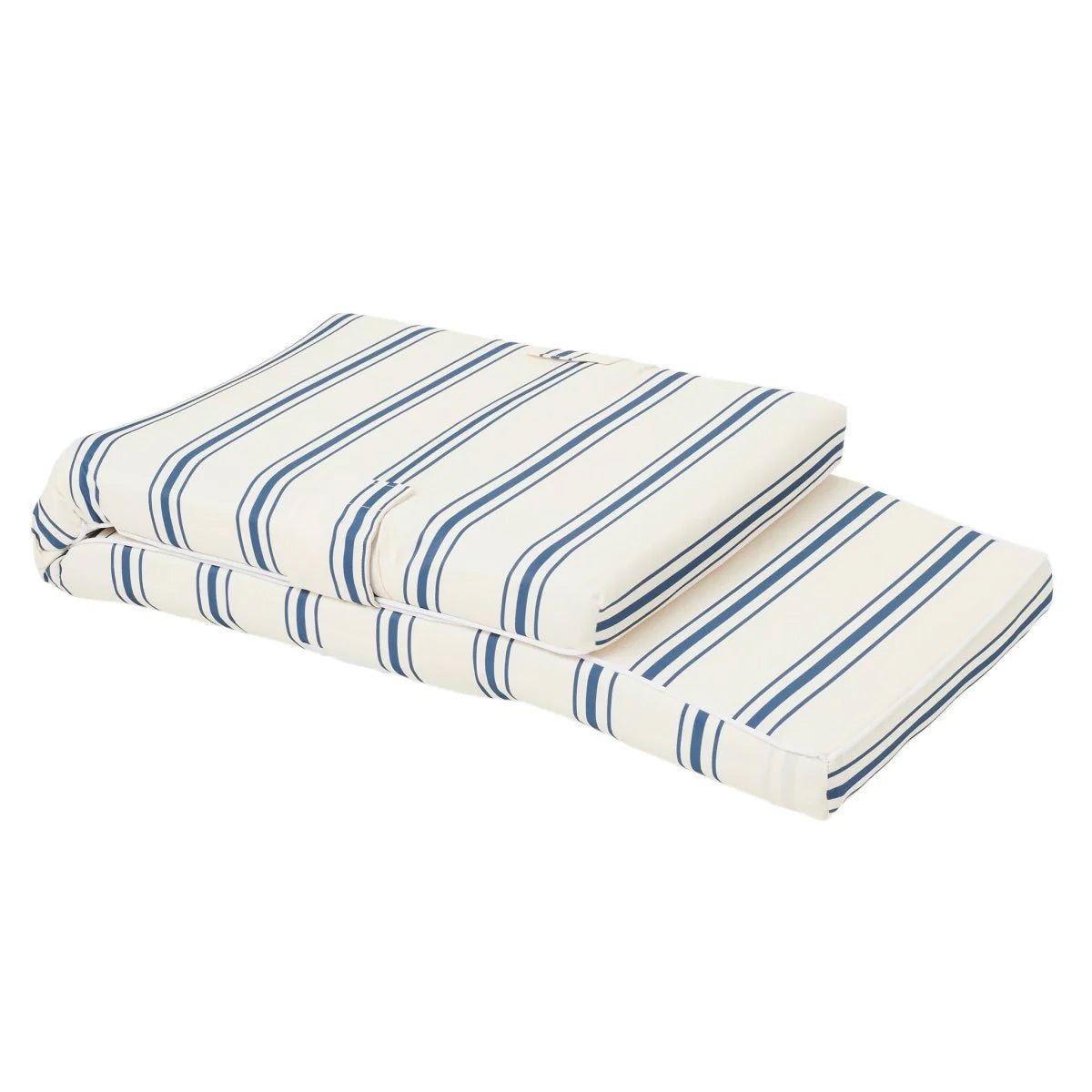 Sunnylife Outdoor Liege LUXE LOUNGER THE RESORT blau creme gestreift| 180x56x9cm - Sir Henrys