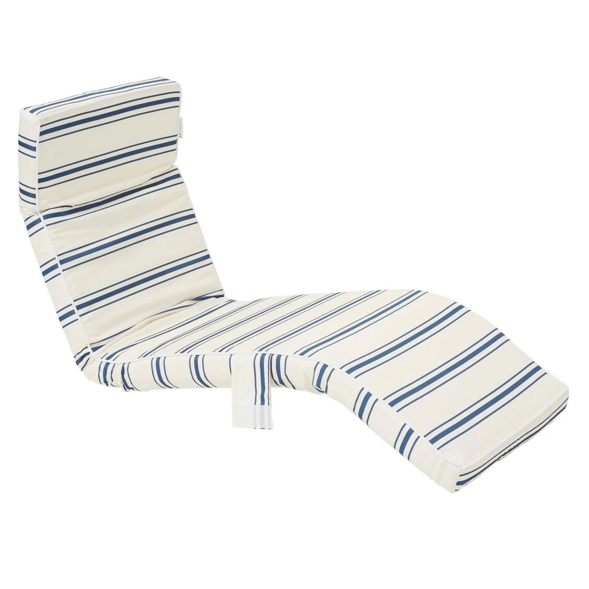Sunnylife Outdoor Liege LUXE LOUNGER THE RESORT blau creme gestreift| 180x56x9cm - Sir Henrys