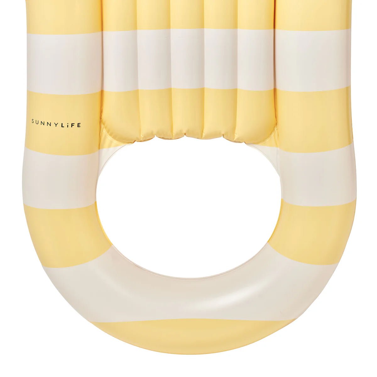 Sunnylife Pool Liege LA MER LEMON gelb creme gestreift | 158cm - Sir Henrys
