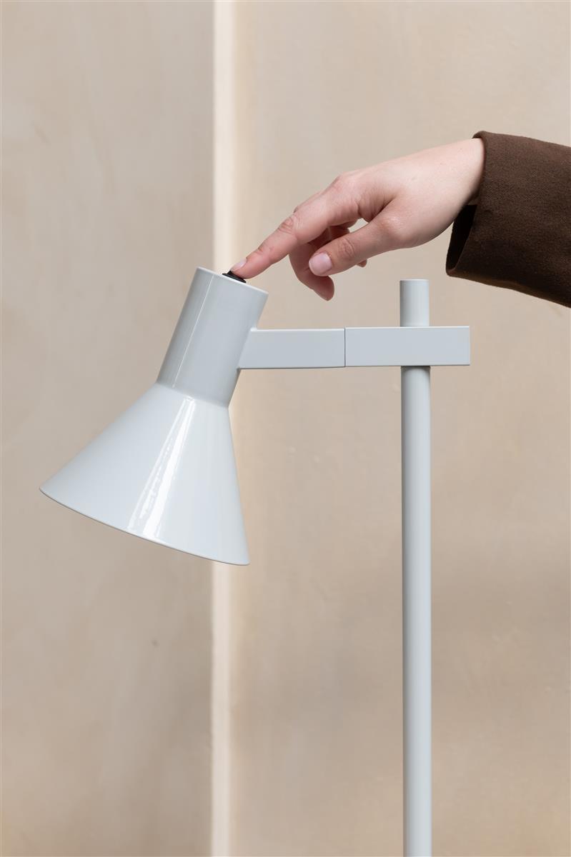 It's about RoMi Stehlampe STAVANGER hellgrau | 37x25x146cm