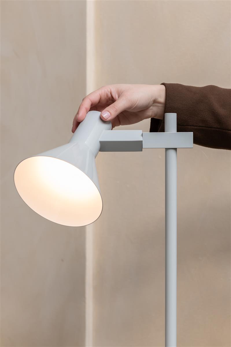 It's about RoMi Stehlampe STAVANGER hellgrau | 37x25x146cm