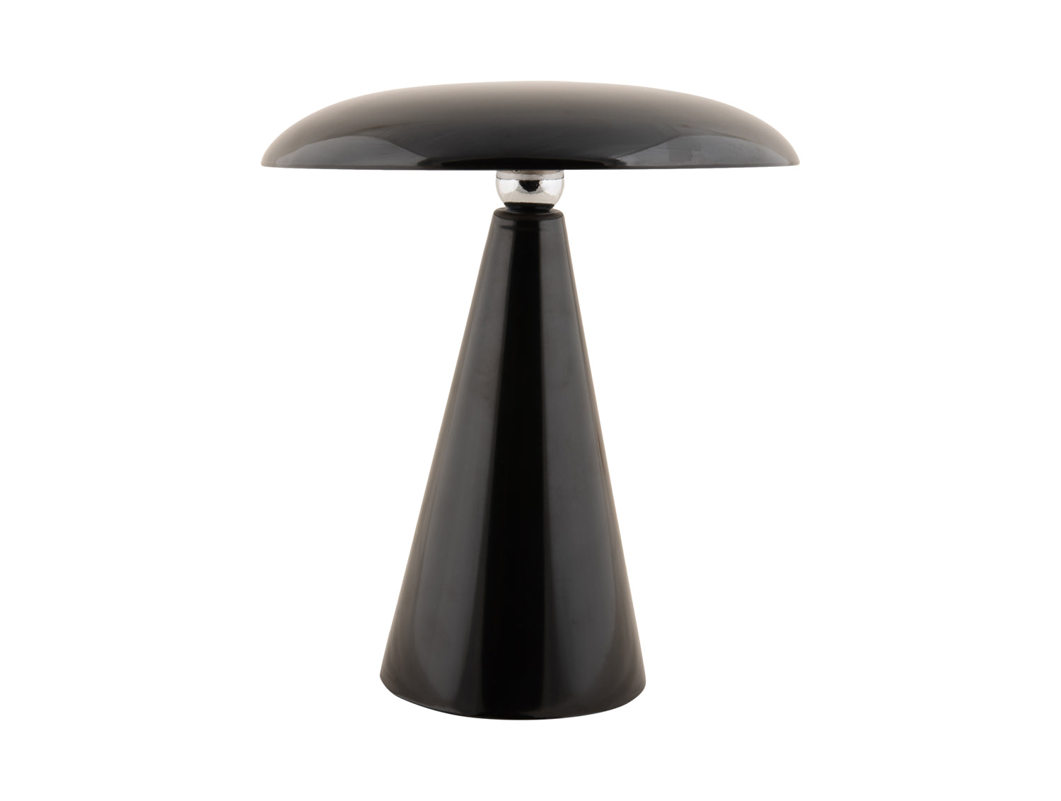 Leitmotiv Tischlampe PHOEBE Akku LED schwarz | Ø23x26cm