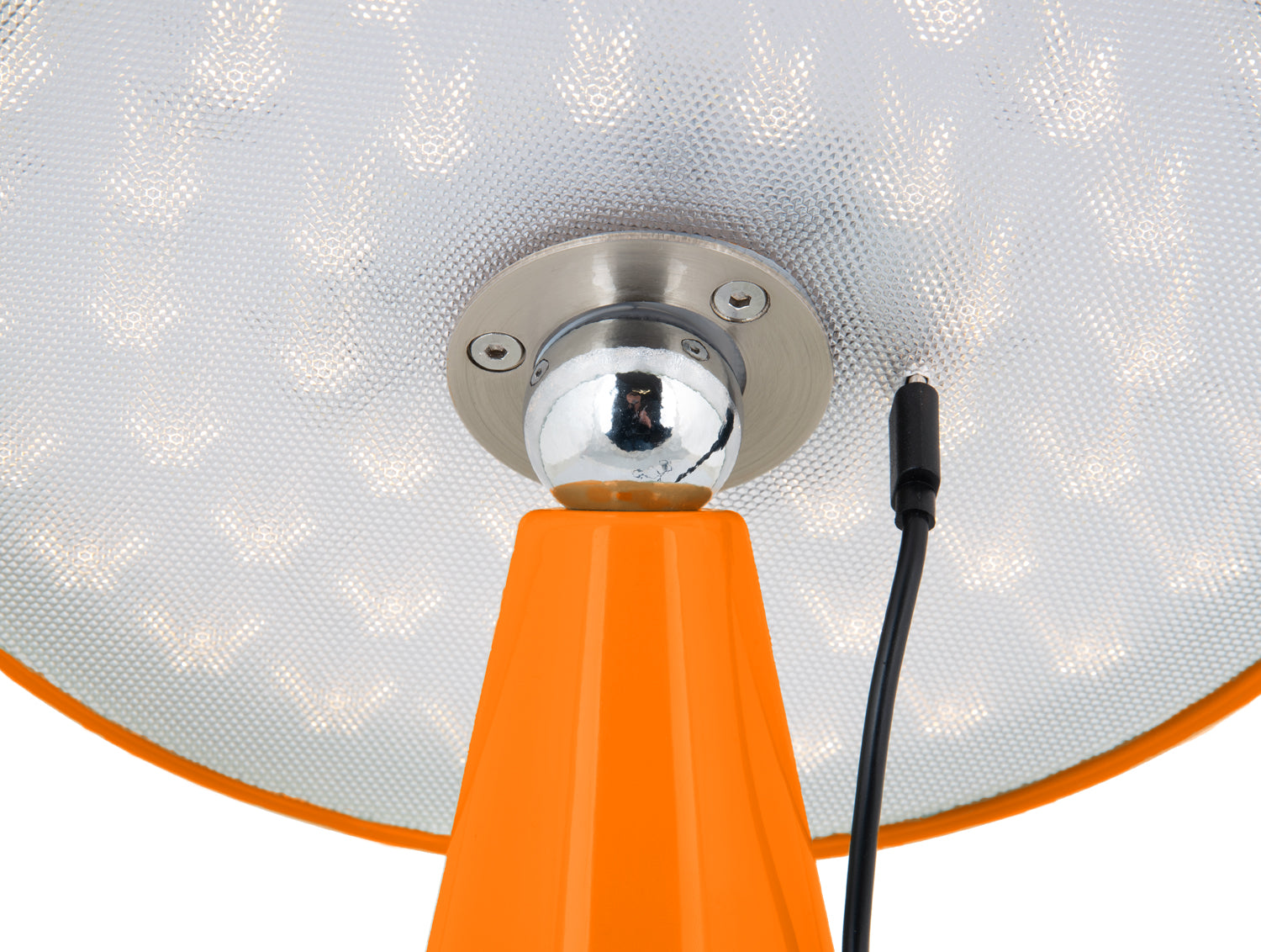 Leitmotiv Tischlampe PHOEBE Akku LED orange | Ø23x26cm