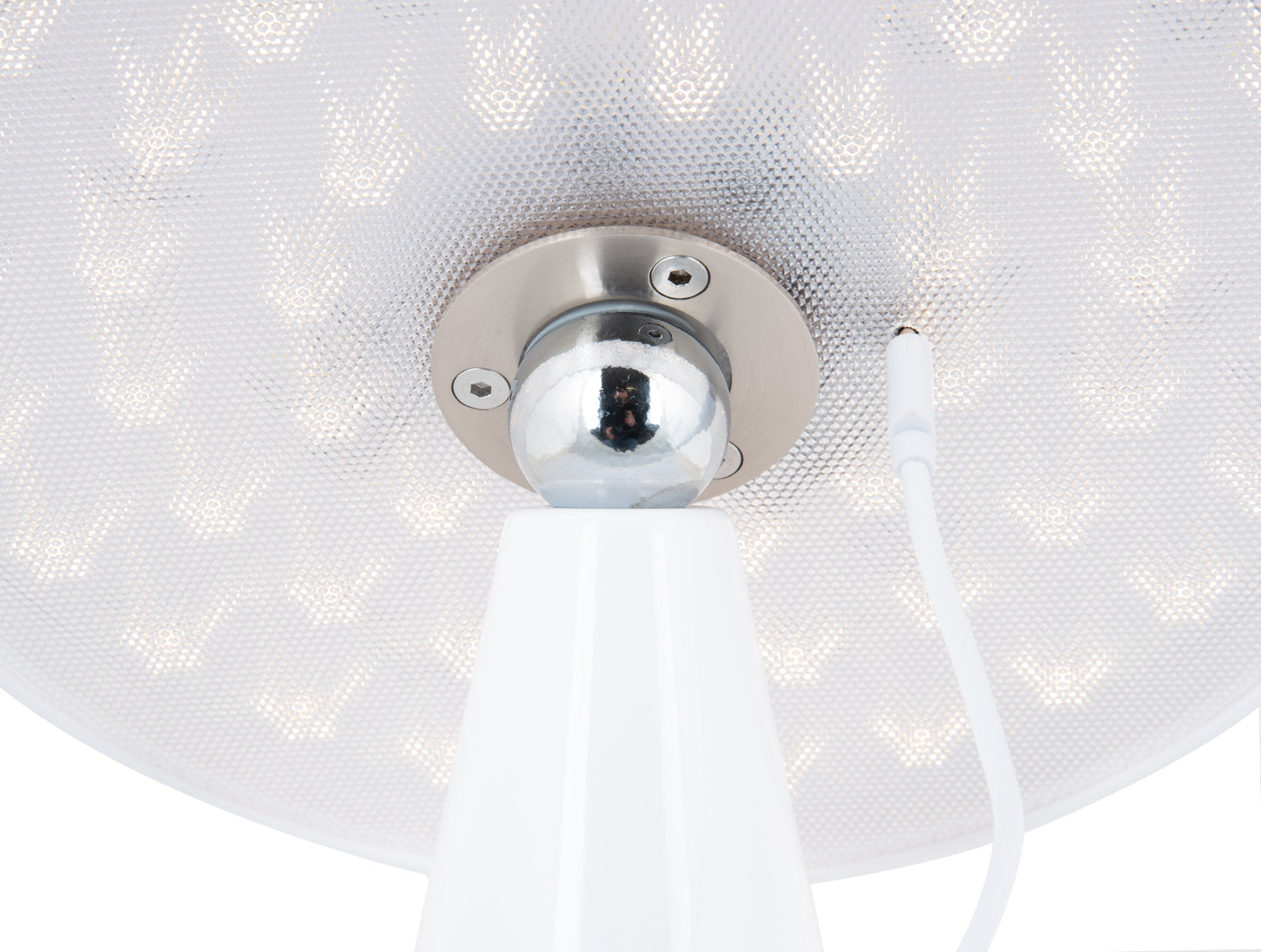 Leitmotiv Tischlampe PHOEBE Akku LED weiß | Ø23x26cm