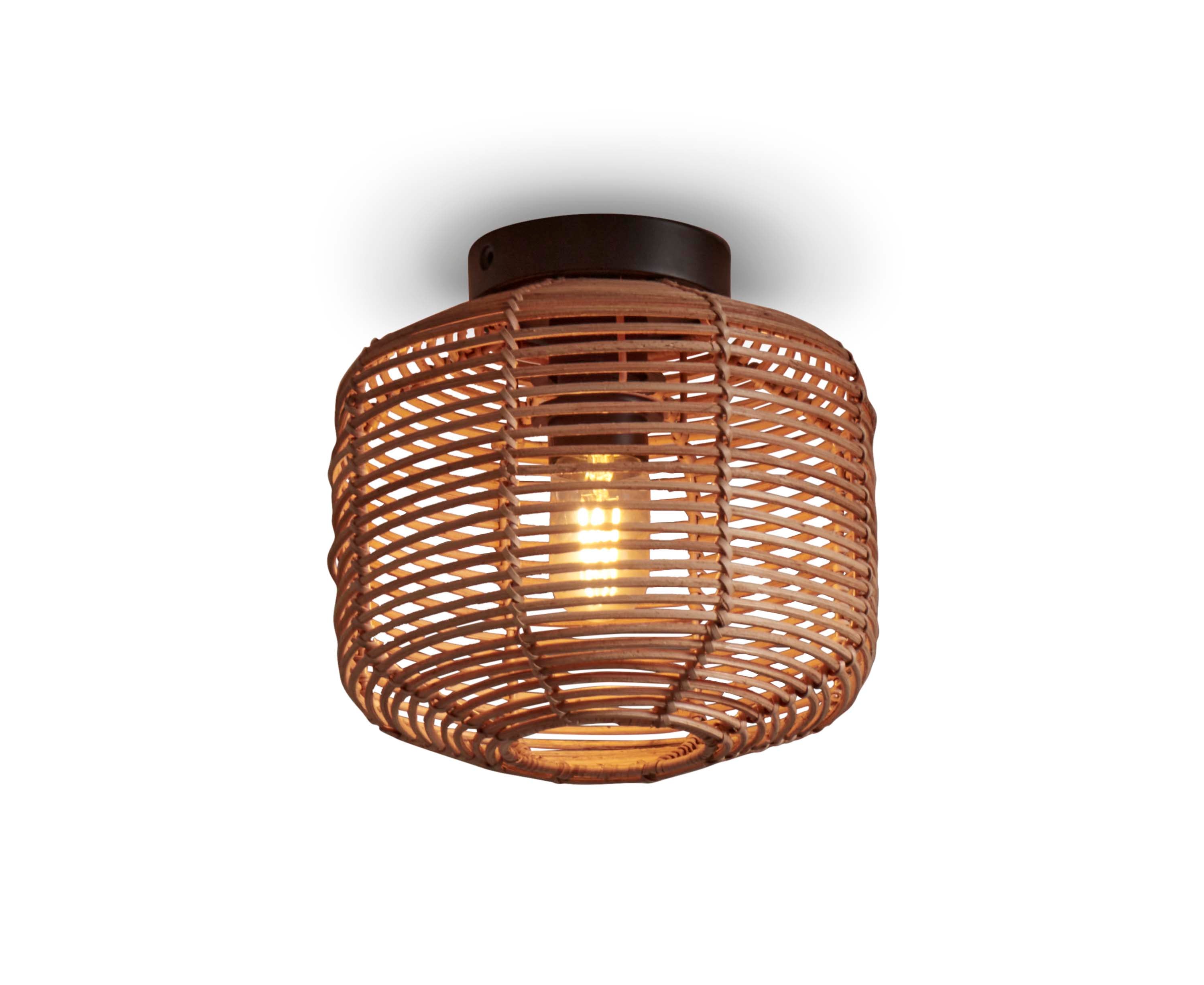 Good&Mojo Deckenlampe TANAMI braun | 25x25x20cm