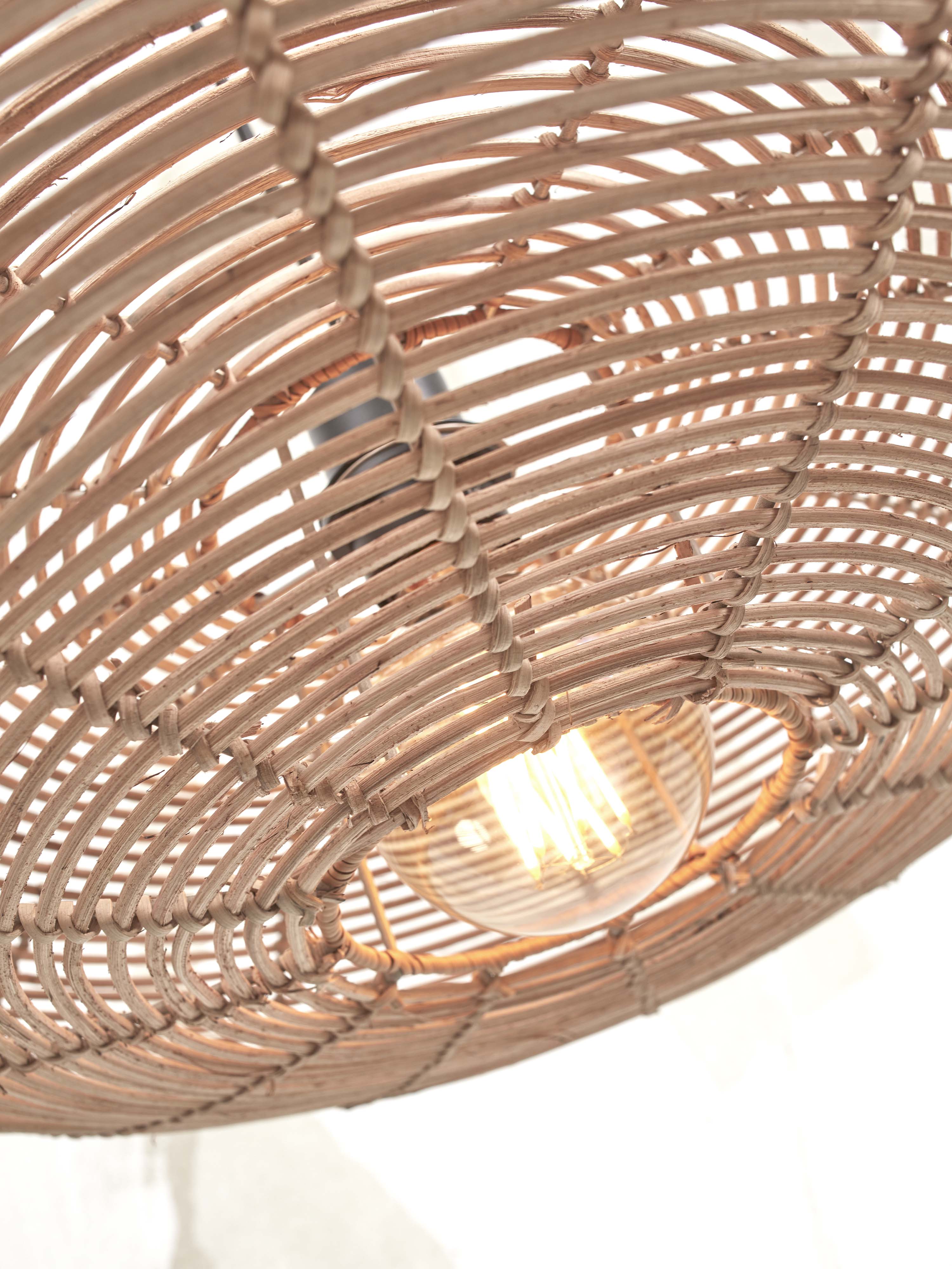 Good&Mojo Deckenlampe TANAMI braun | 55x55x14cm
