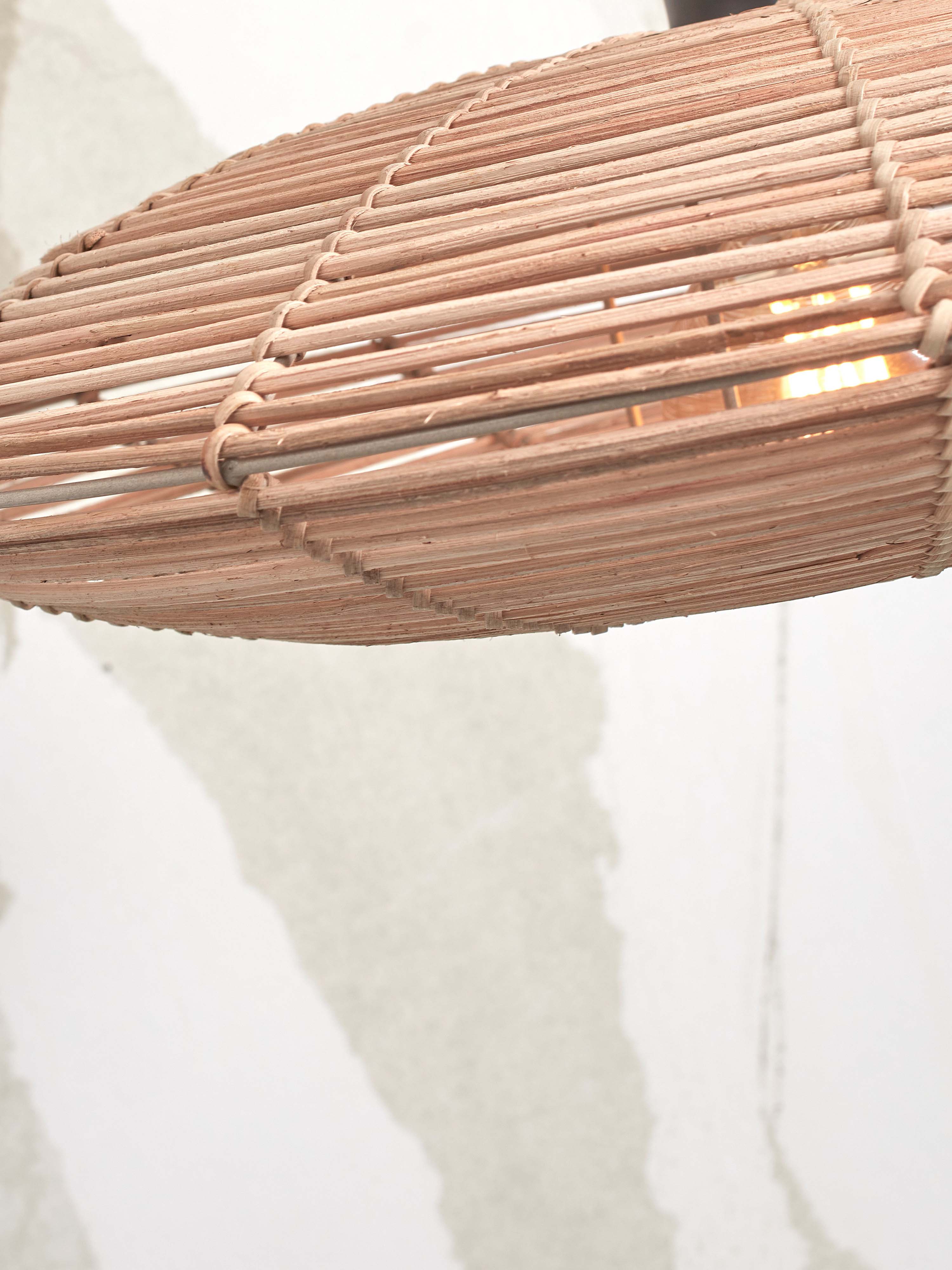 Good&Mojo Deckenlampe TANAMI braun | 55x55x14cm
