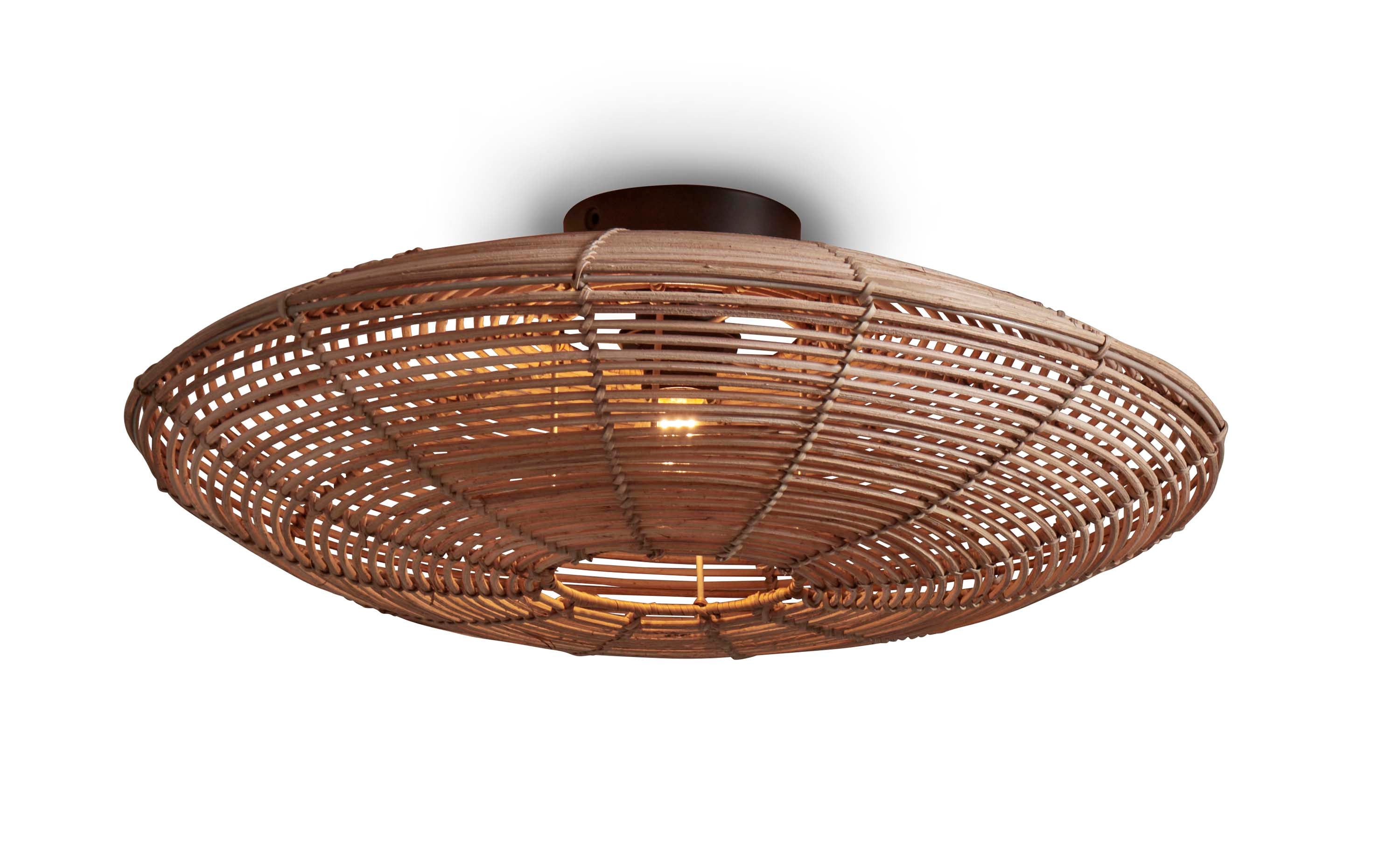 Good&Mojo Deckenlampe TANAMI braun | 55x55x14cm