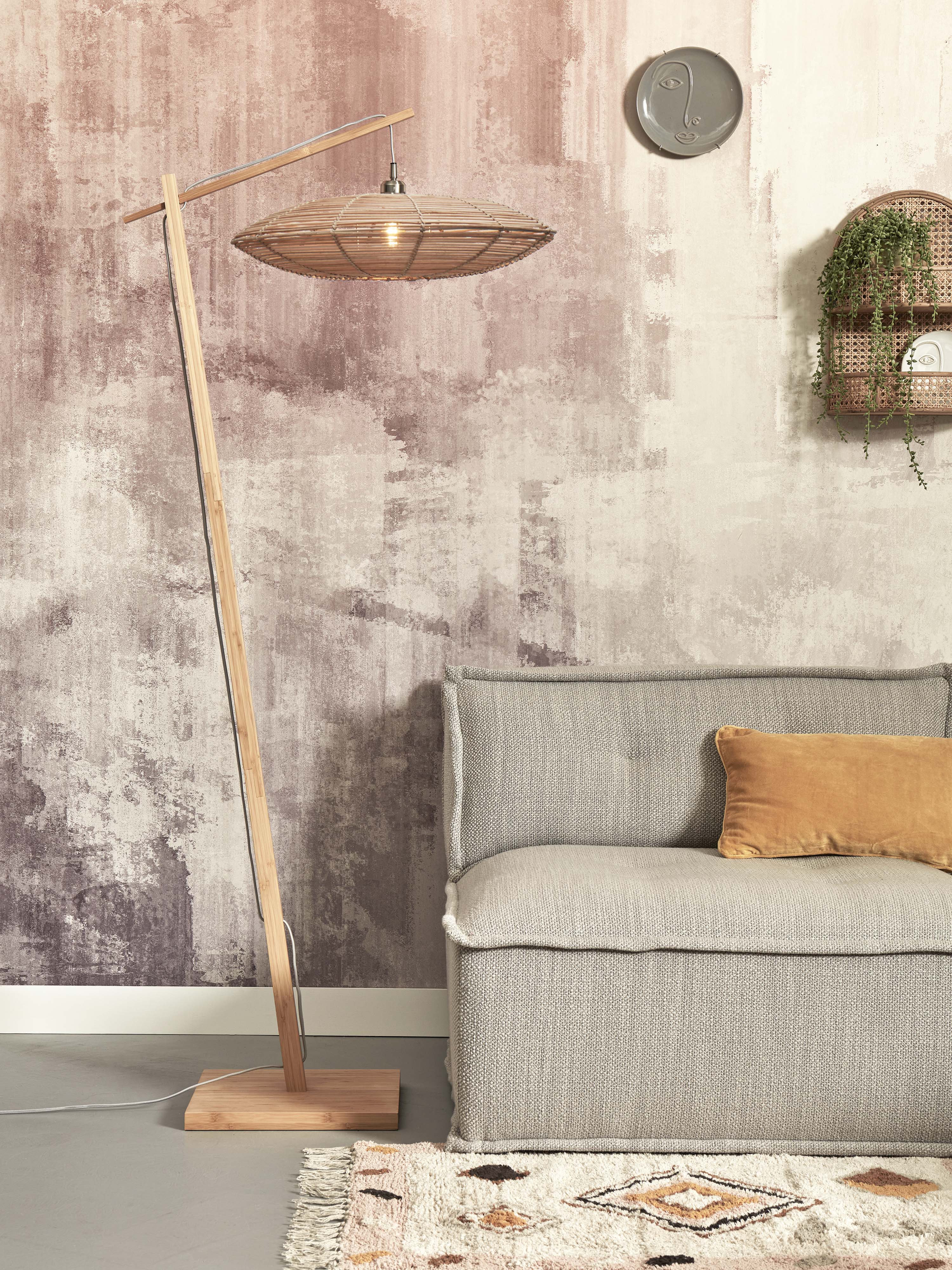 Good&Mojo Stehlampe TANAMI braun | 78x55x176cm