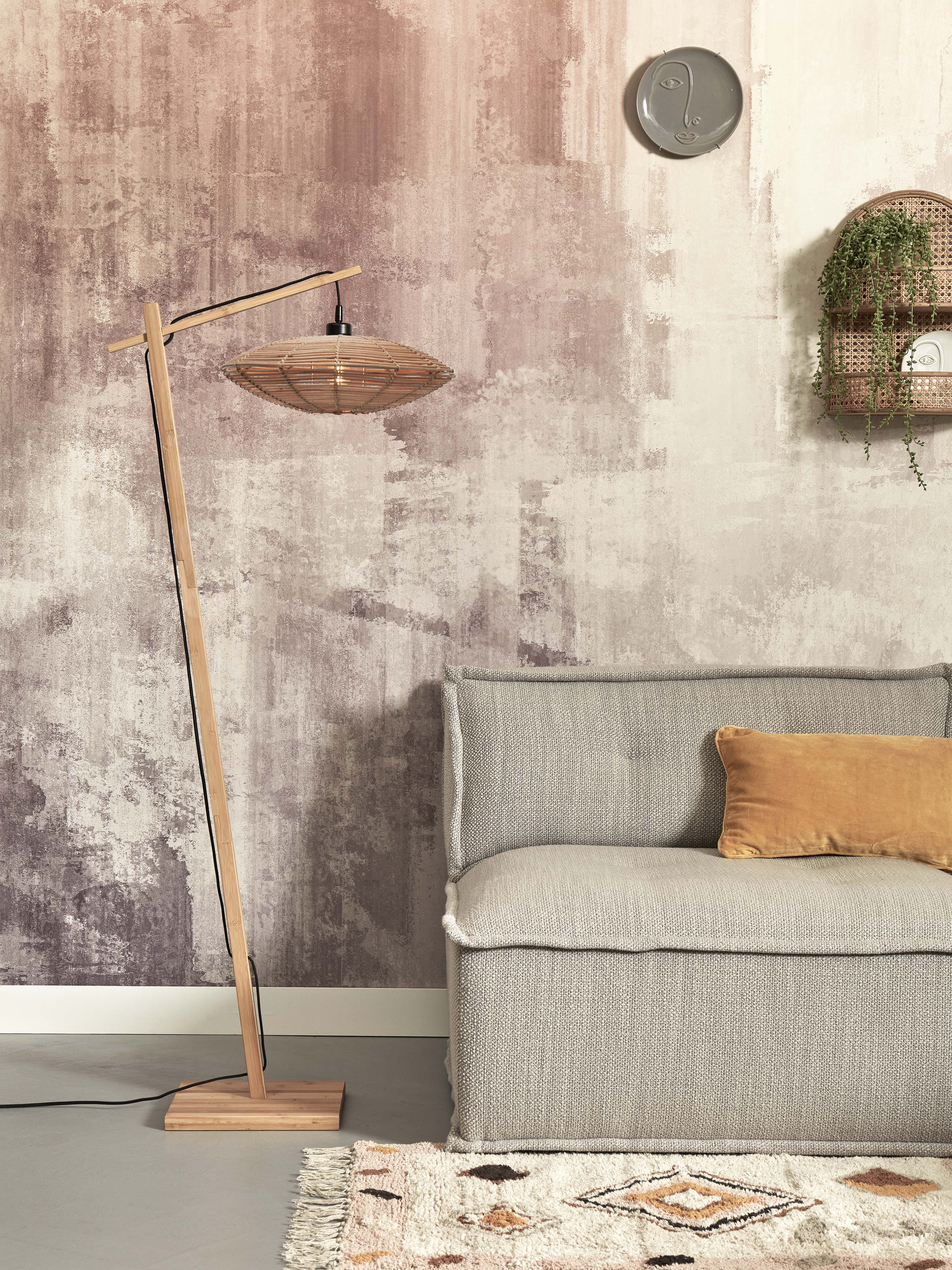 Good&Mojo Stehlampe TANAMI braun | 63x40x150cm