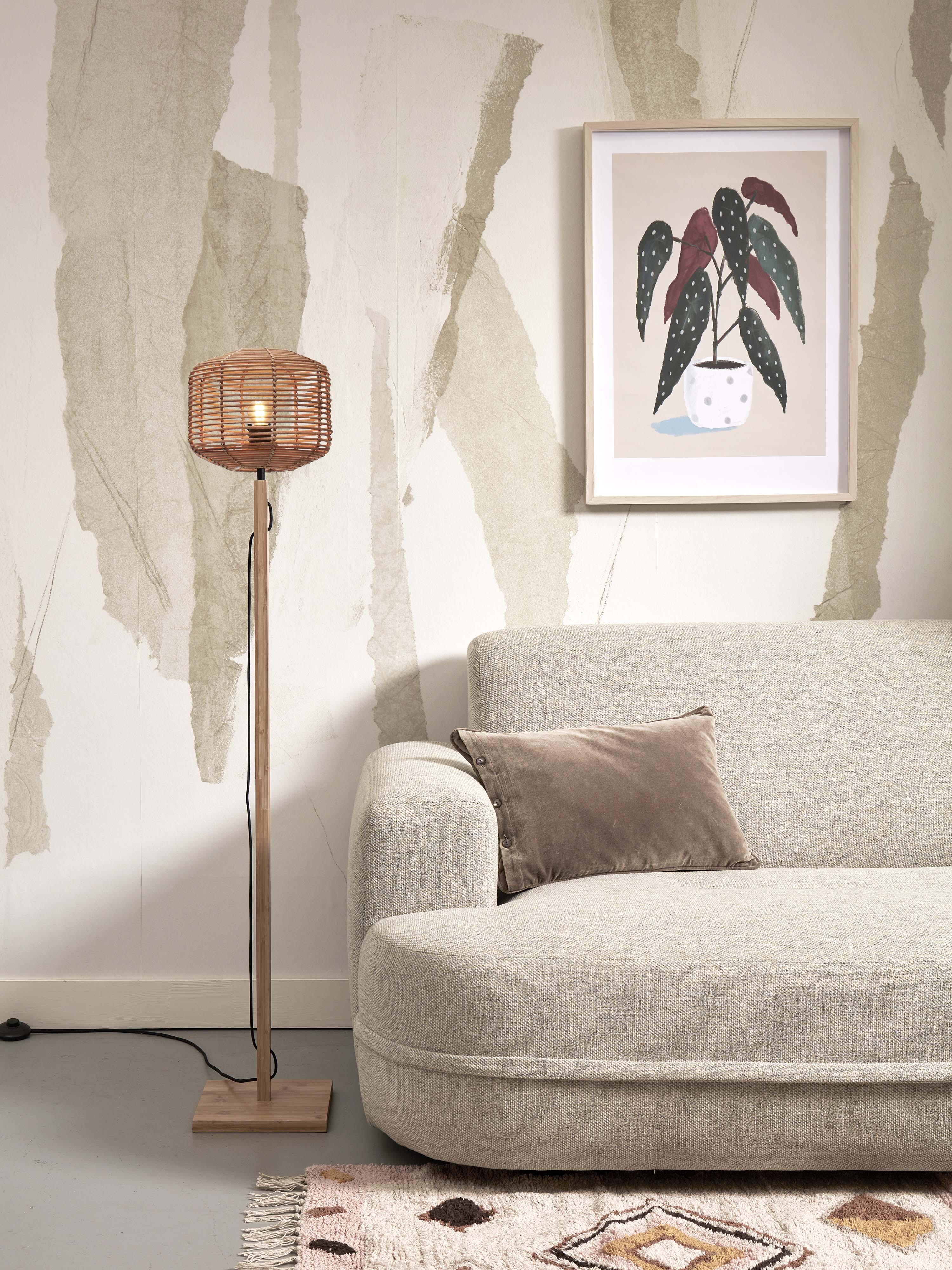 Good&Mojo Stehlampe TANAMI braun | 25x25x130cm
