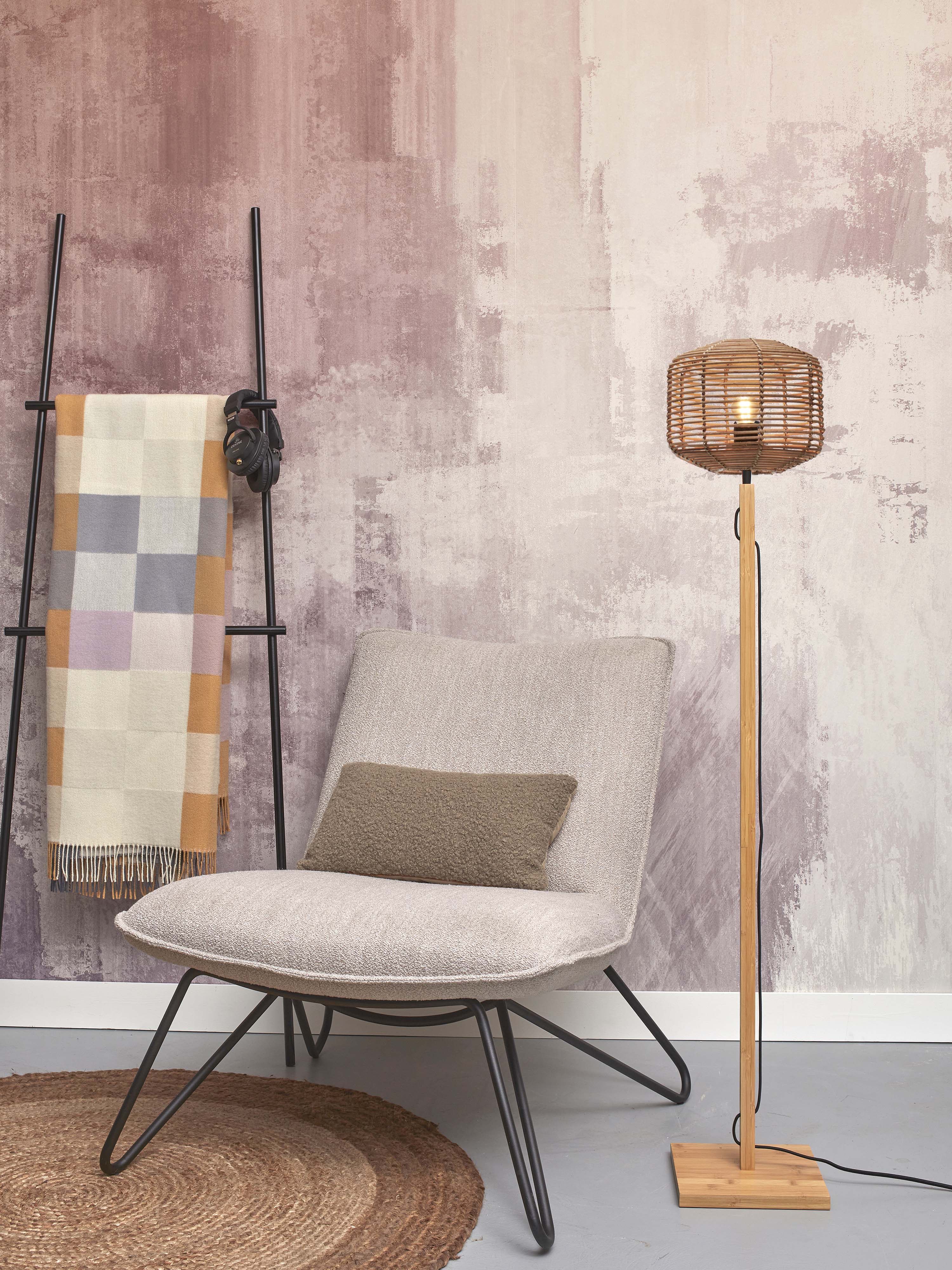 Good&Mojo Stehlampe TANAMI braun | 25x25x130cm