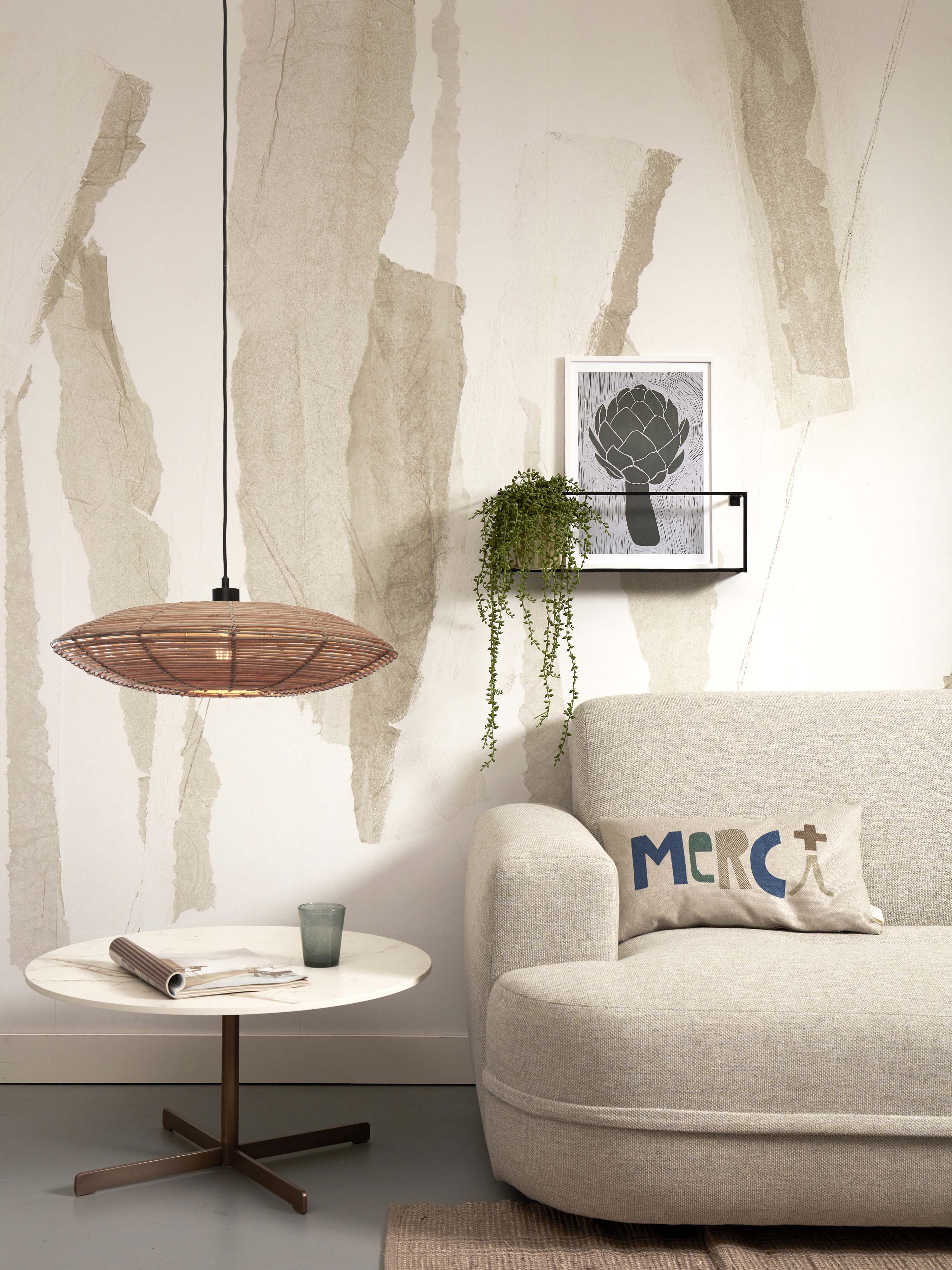 Good&Mojo Hängelampe TANAMI braun | 55x55x14cm