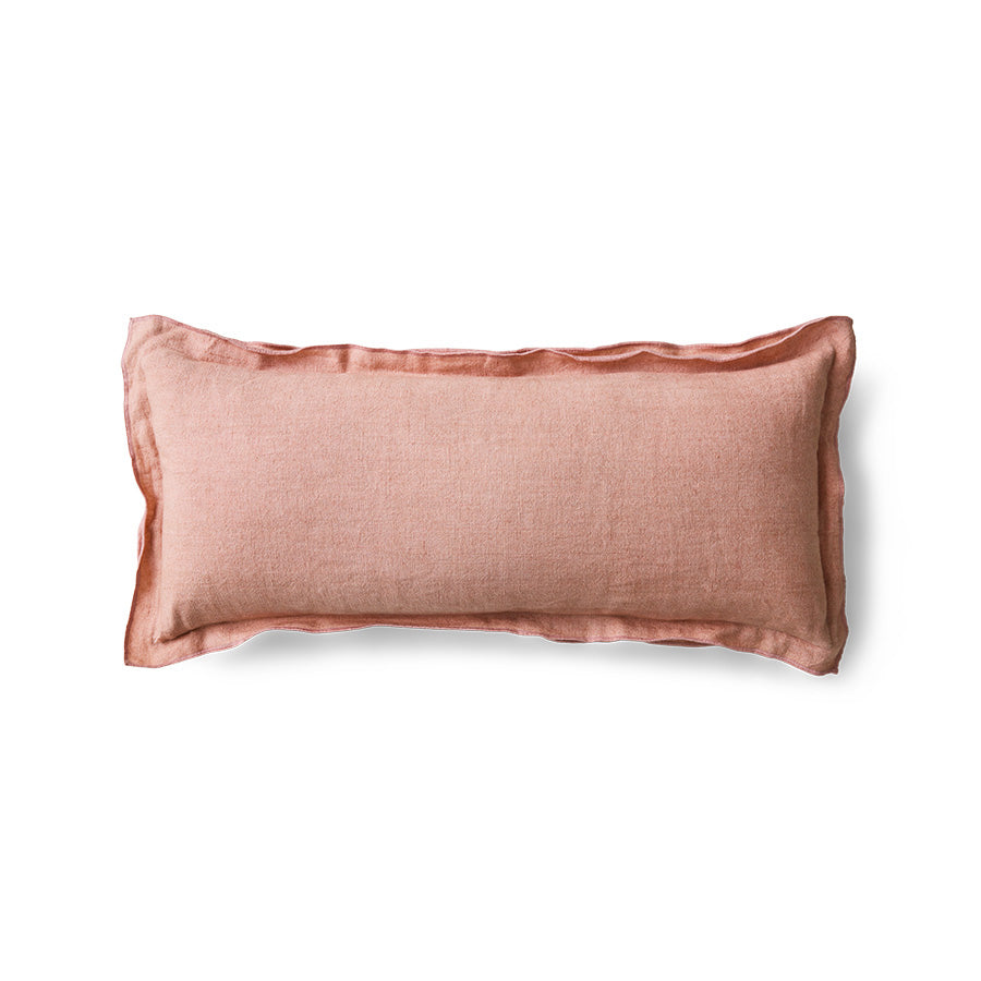 HKliving Kissen MAGNOLIA Leinen rosa | 70x30cm