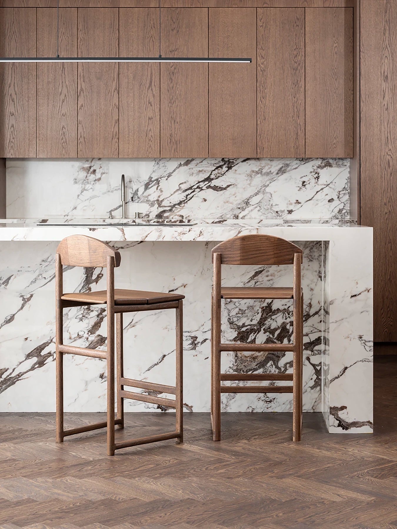 by Crea® Barhocker TED Dunkle Eiche