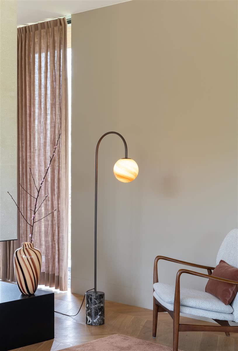 It's about RoMi Stehlampe TIVOLI braun | 20x42x163cm