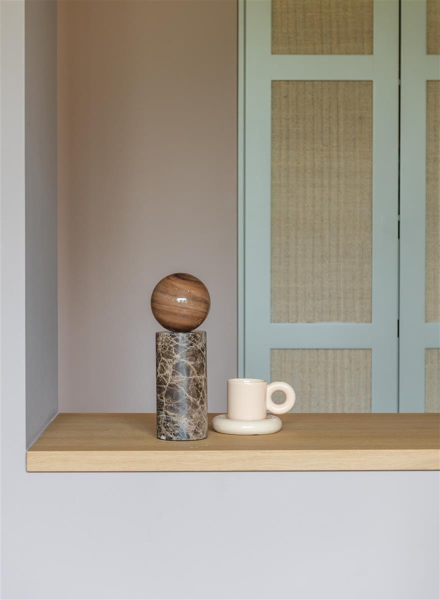 It's about RoMi Tischlampe TIVOLI braun | 12x12x33cm