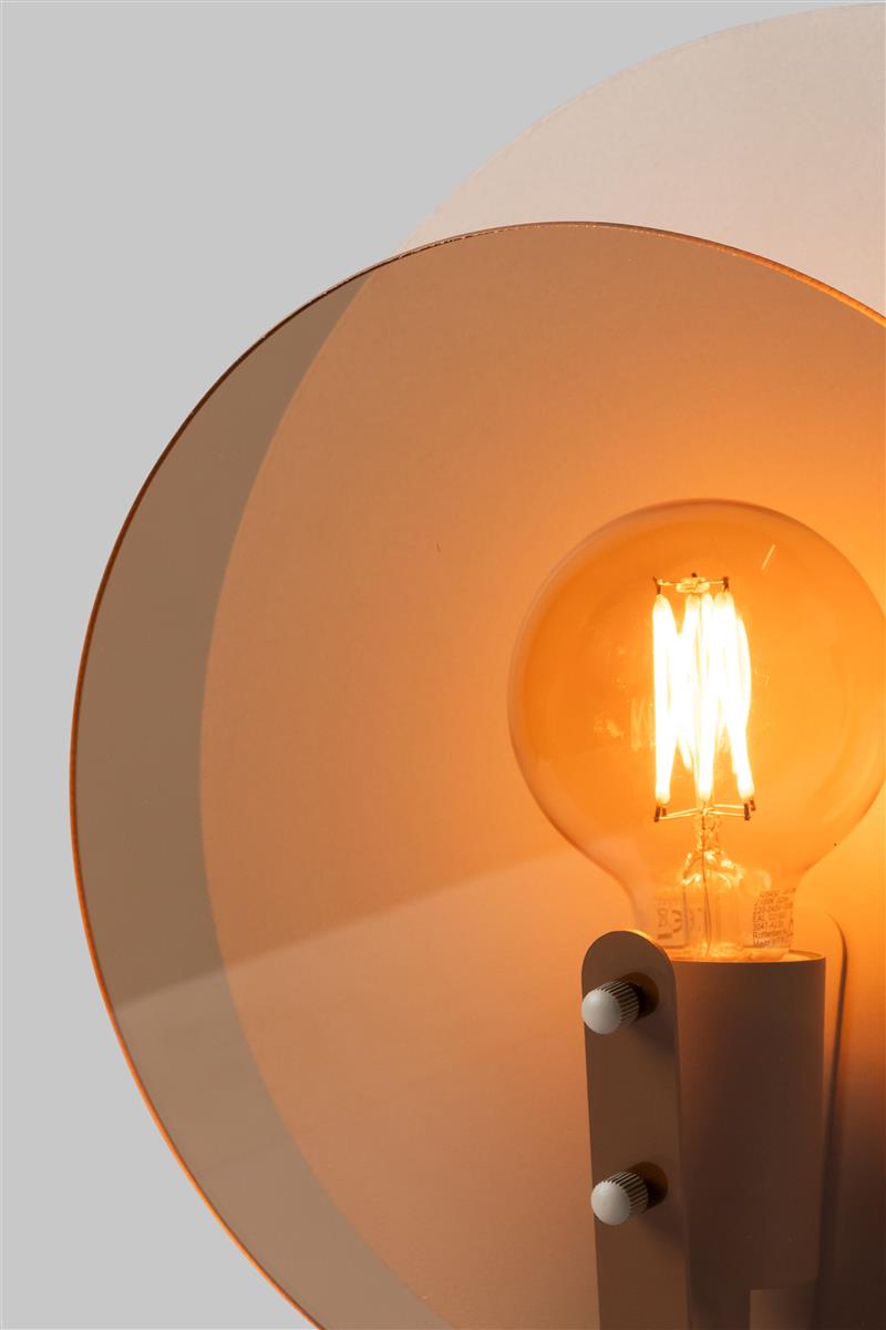 It's about RoMi Tischlampe TOLEDO bernstein | 22x30x32,5cm