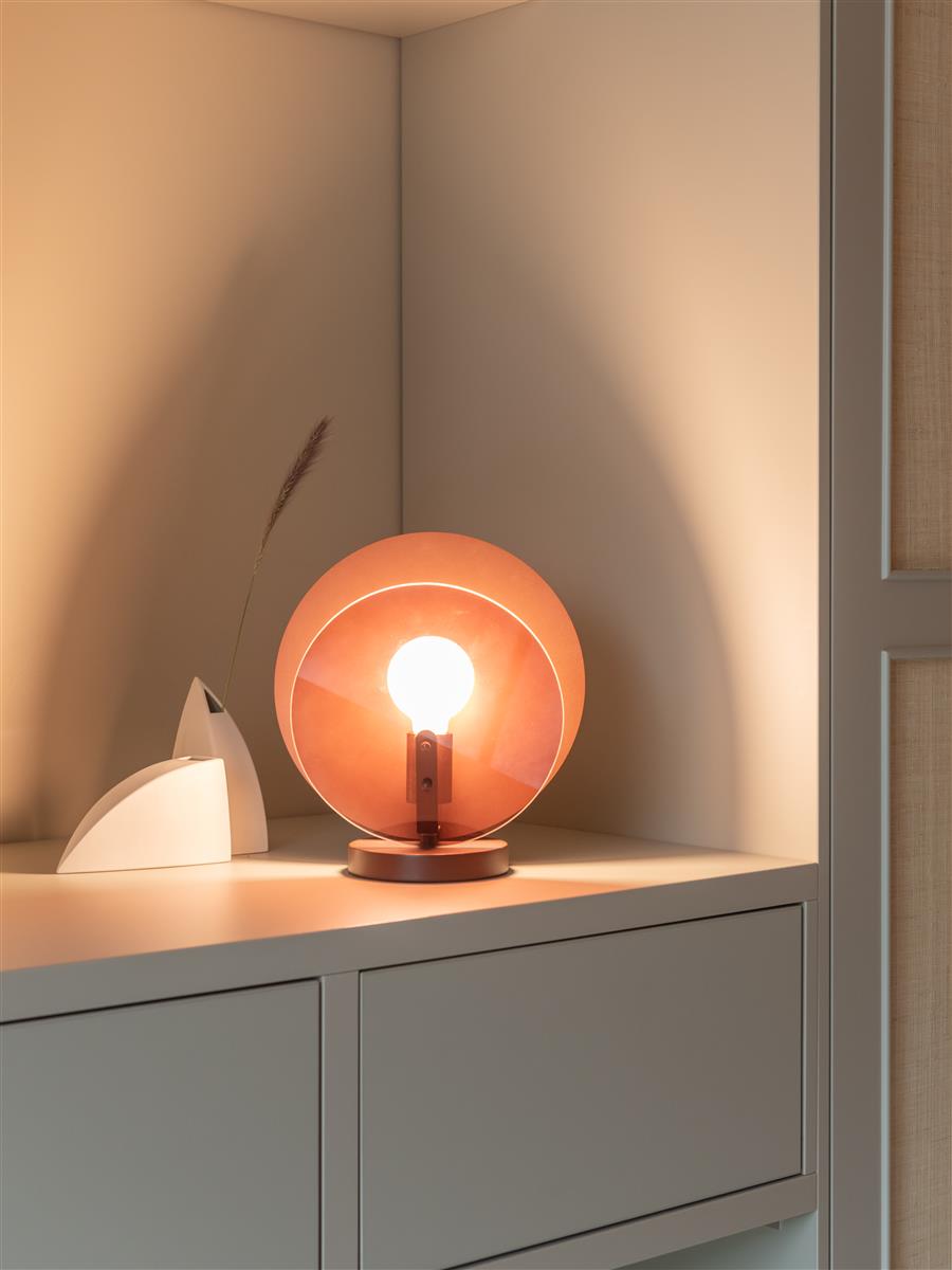 It's about RoMi Tischlampe TOLEDO braun | 22x30x32,5cm