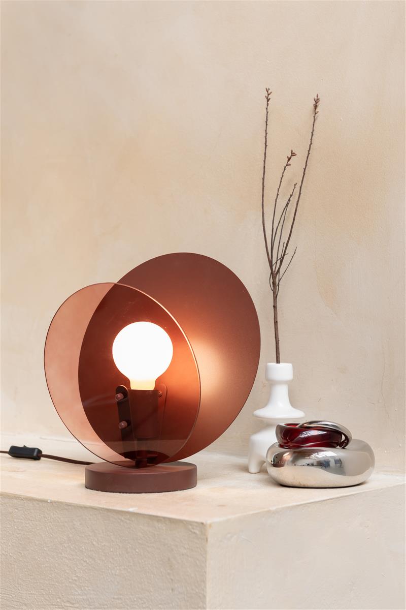 It's about RoMi Tischlampe TOLEDO braun | 22x30x32,5cm