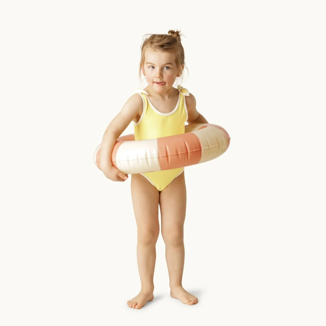 Petites Pommes Schwimmring OLIVIA peach daisy | Ø 45cm