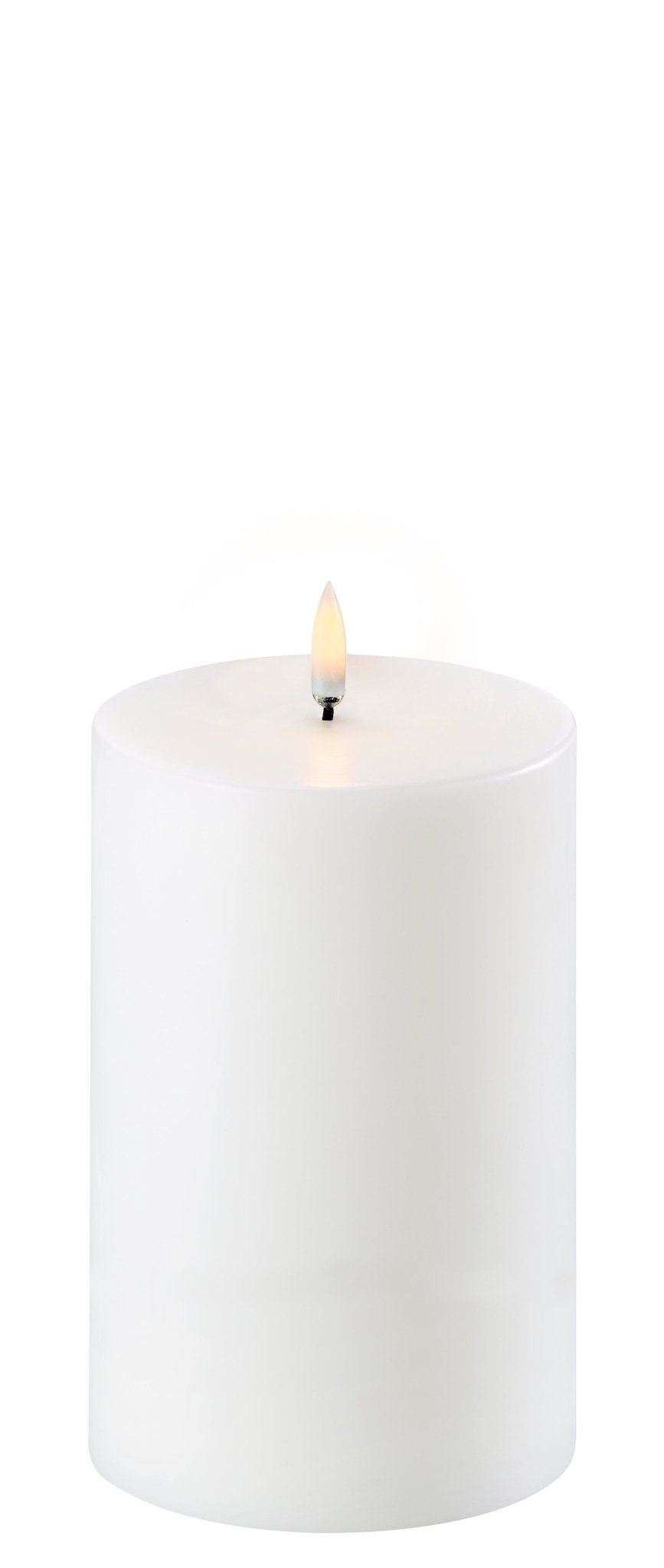 Uyuni Lighting LED Stumpenkerze NORDIC WHITE weiß Ø10x15cm - Sir Henrys