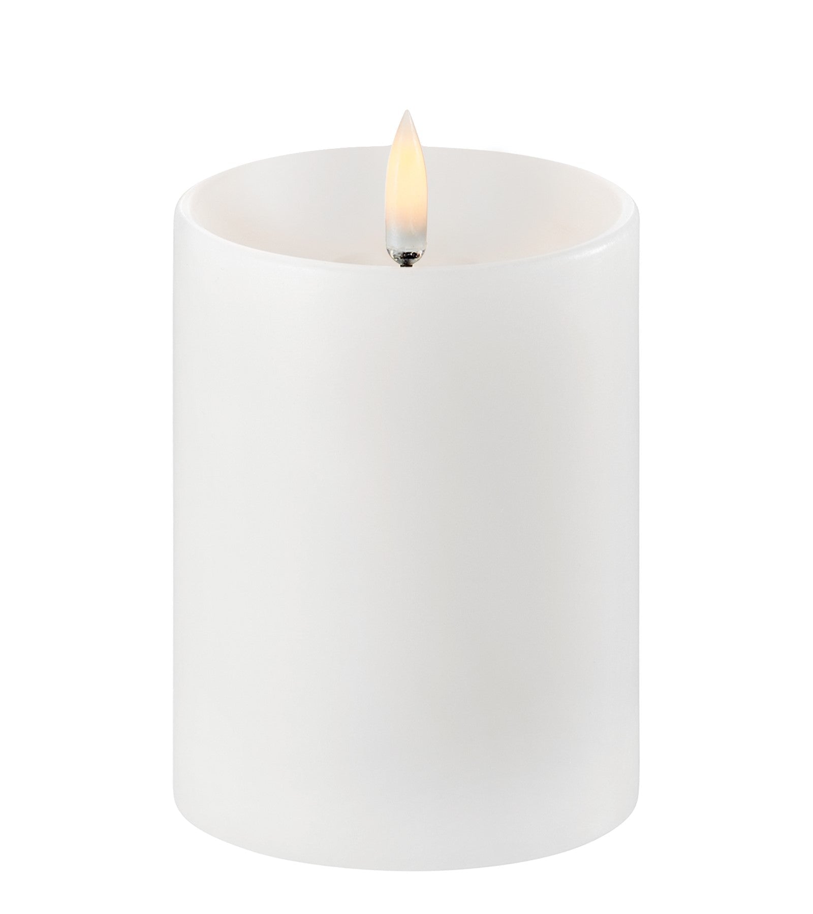 Uyuni Lighting LED Stumpenkerze NORDIC WHITE weiß Ø8x10cm - Sir Henrys