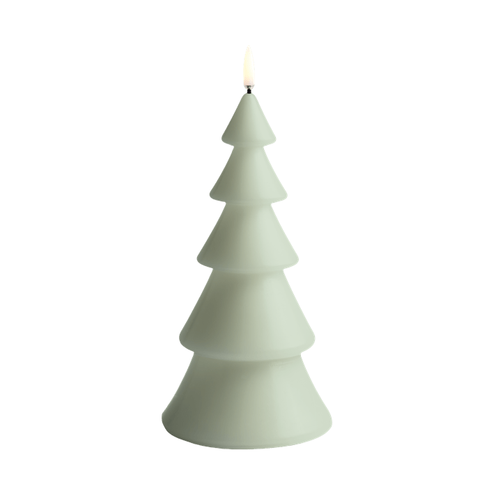 UYUNI Lighting LED Kerze XMAS TREE SAGE GREEN hellgrün | Ø10x20cm
