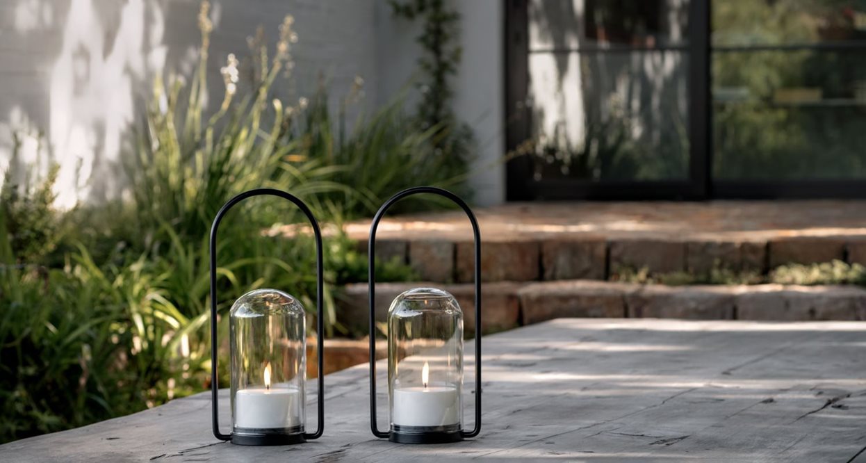 Uyuni Lighting LED OUTDOOR CANDLE weiß | 8x5cm