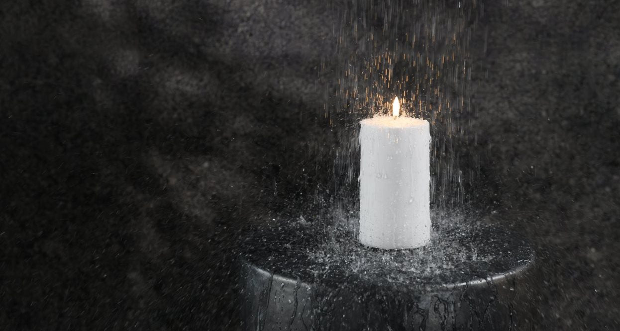 Uyuni Lighting LED OUTDOOR CANDLE weiß | 8x15cm