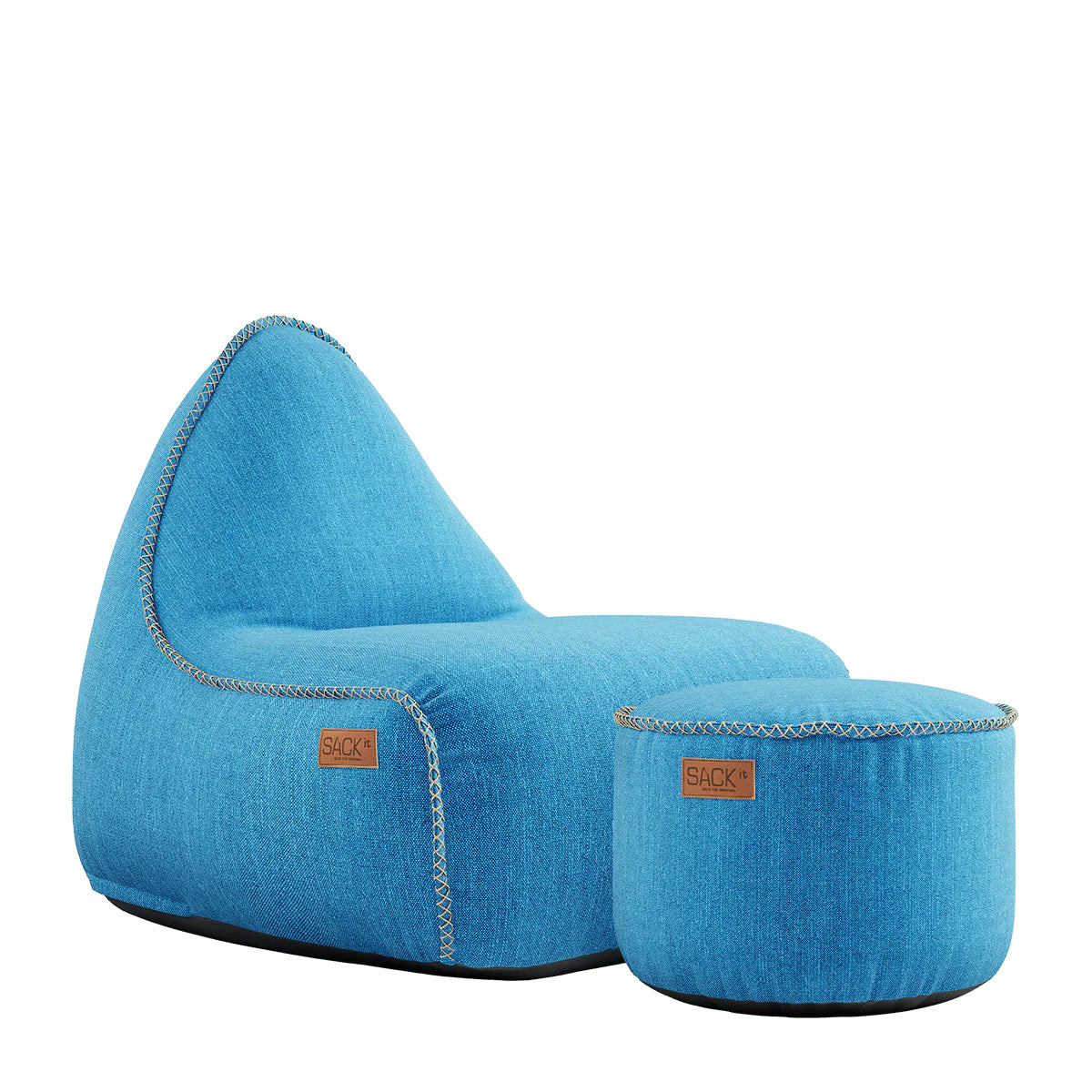 SACKit Lounge Stuhl mit Pouf COBANA | 96x80x70cm