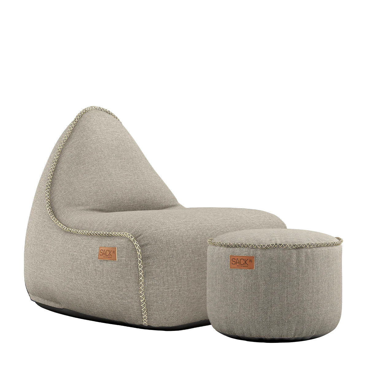 SACKit Lounge Stuhl mit Pouf COBANA | 96x80x70cm