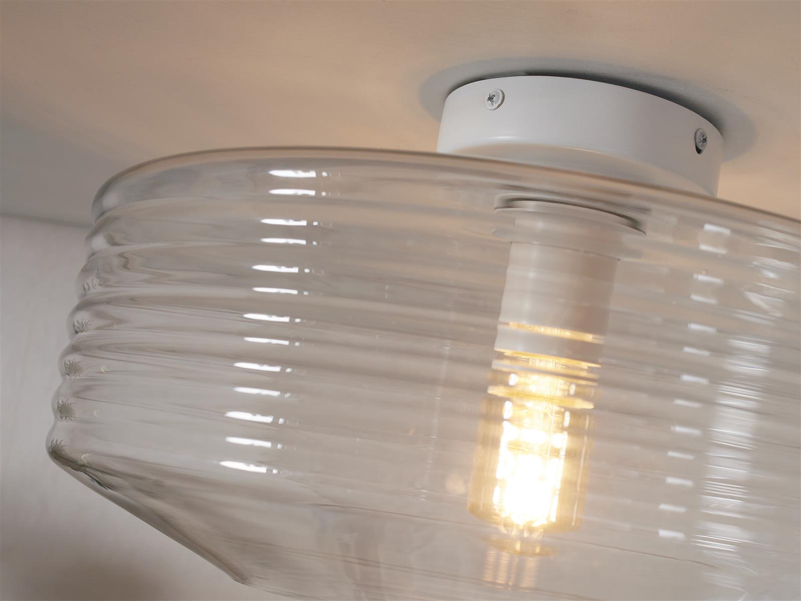 It's about RoMi Deckenlampe VERONA transparent | 35x35x20cm