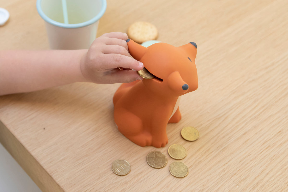 AP Junior Spardose FOX CESAR SMALL orange | 6x8cm