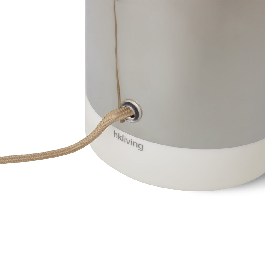 HKliving Tischlampe LOUNGE chrome silber | Ø47x49cm