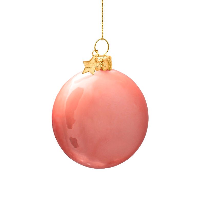 Vondels Christbaumschmuck SMILEY pink/orange | H 7,5cm - Sir Henrys
