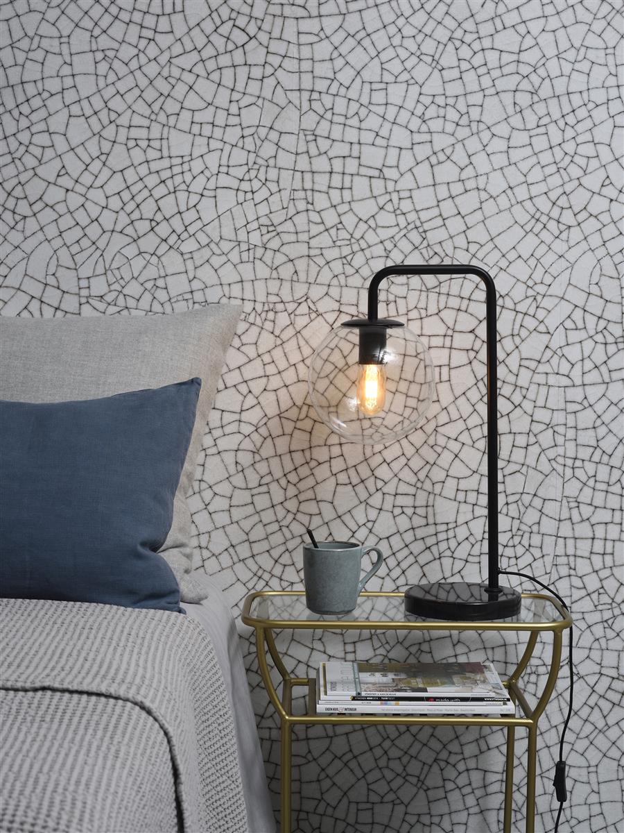 It's about RoMi Tischlampe WARSAW schwarz | 32x20x53cm