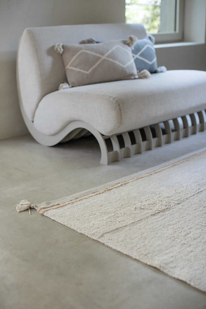 Lorena Canals Waschbarer Teppich Bloom Natural | 350x250cm