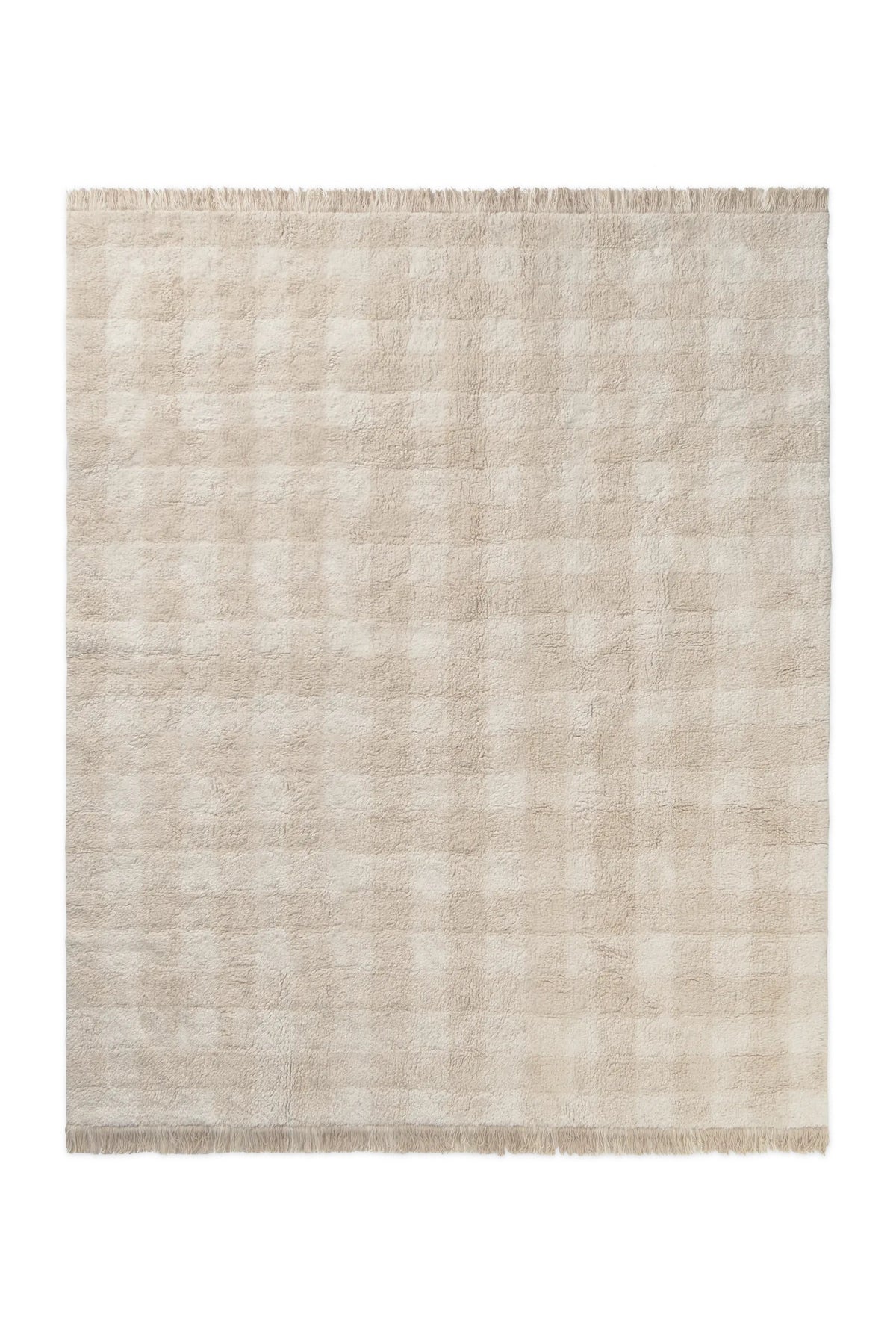 Lorena Canals Waschbarer Teppich Vichy Ivory | 180x150cm