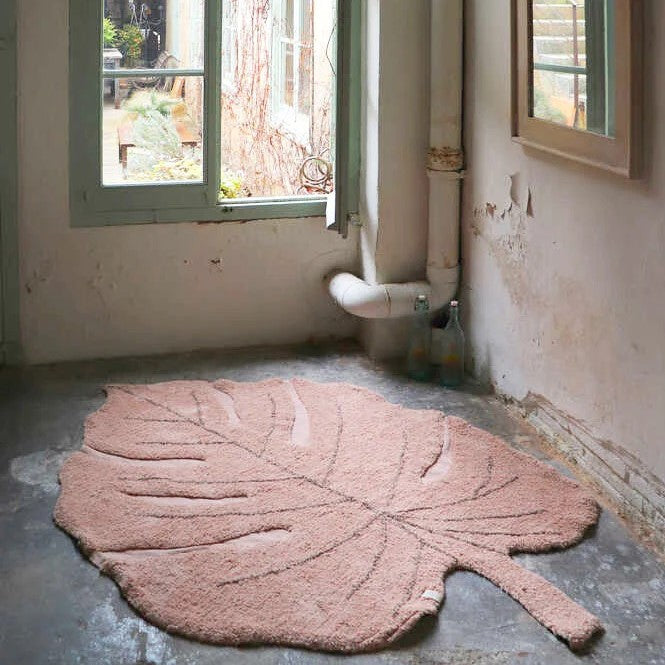 Lorena Canals waschbarer Teppich MONSTERA vintage nude | 180x120cm