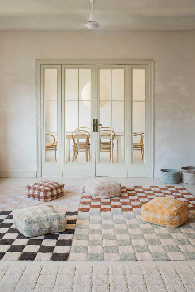 Lorena Canals Waschbarer Teppich Kitchen Tiles Blue Sage | 300x200cm