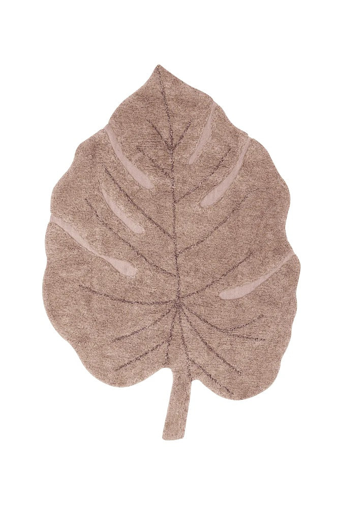 Lorena Canals waschbarer Teppich MONSTERA vintage nude | 180x120cm