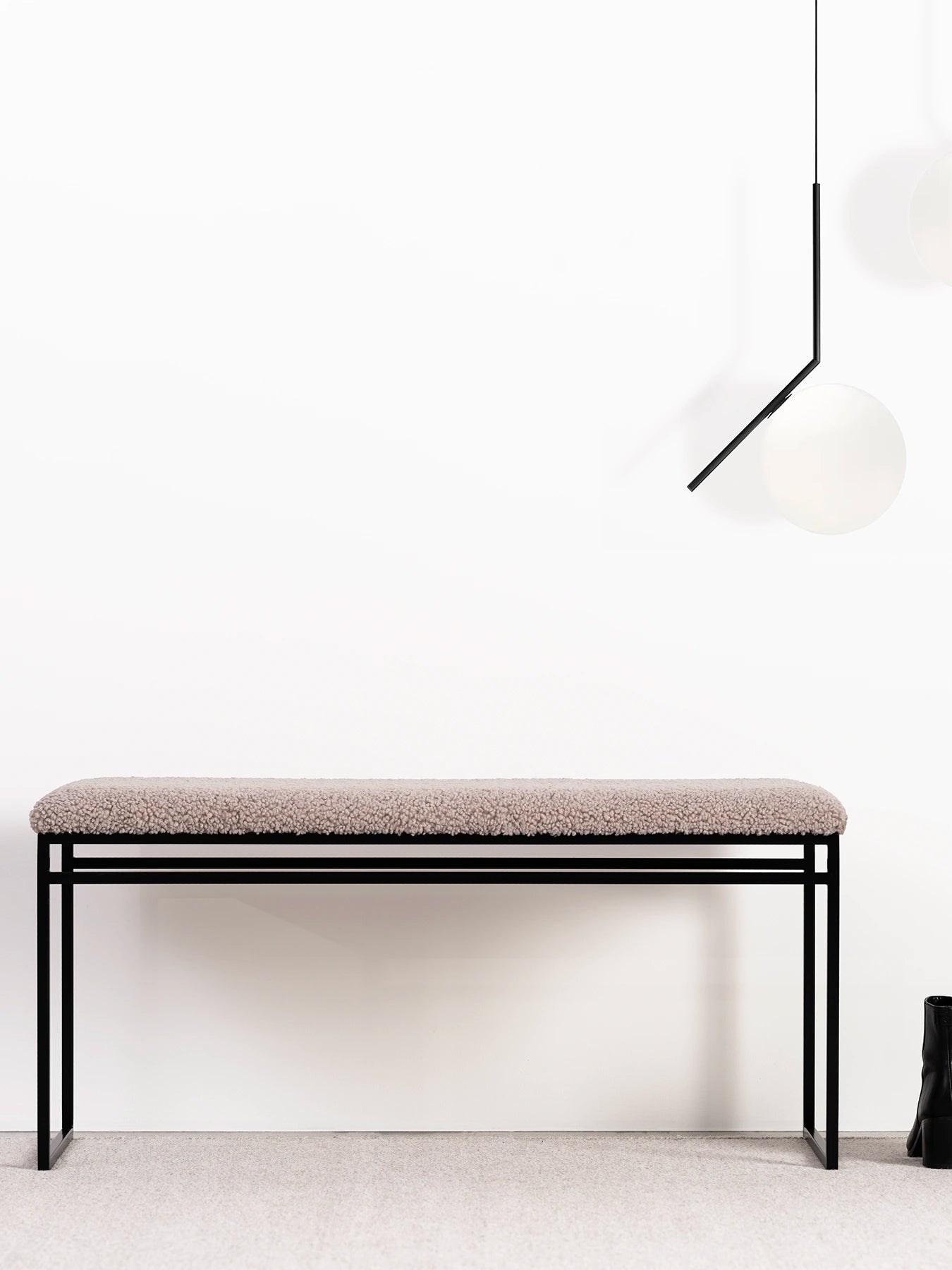 by Crea® Sitzbank WILMA Greige Bouclé