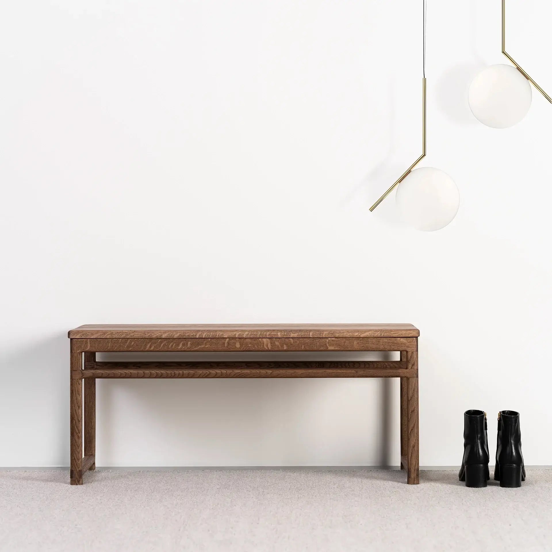 by Crea® Holzbank ALVA Dunkle Eiche