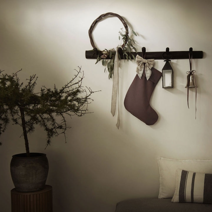 Tine K Home Nikolausstrumpf XMAS STOCKING WINE weinrot | 35x50cm