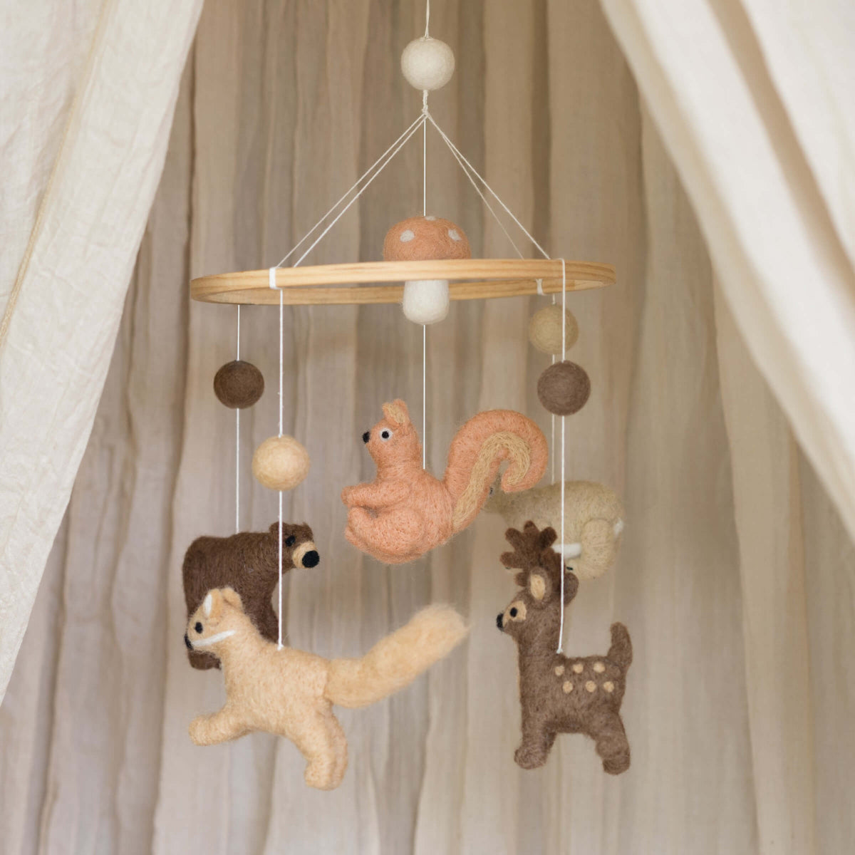Baby Bello Mobile FOREST bunt | Ø30cm
