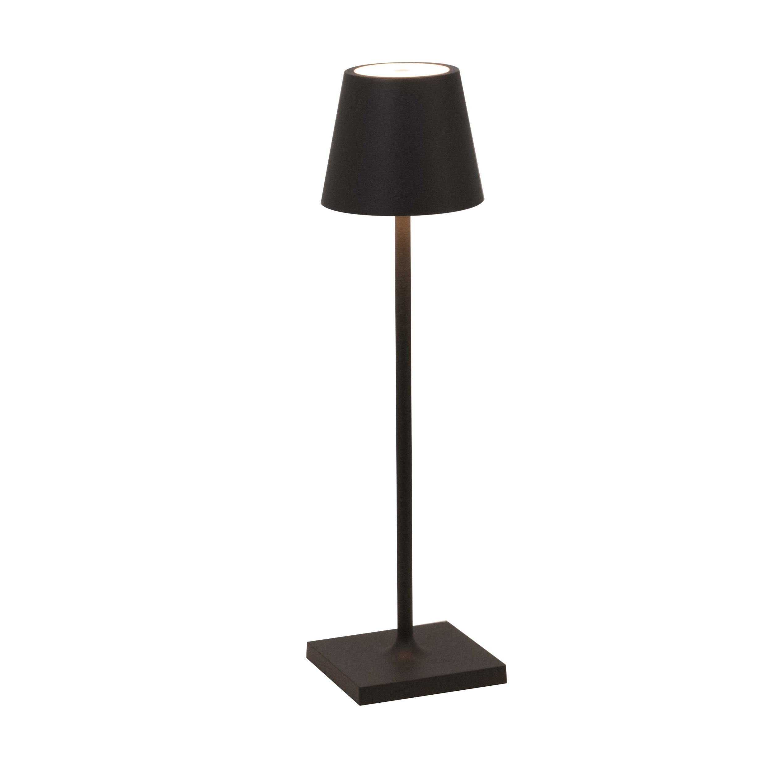Zafferano Tischleuchte POLDINA MICRO MATT BLACK schwarz matt Ø7x28cm