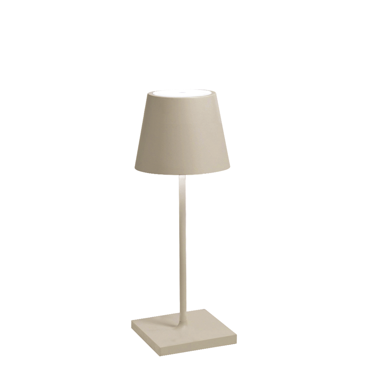 Zafferano Tischleuchte POLDINA MINI SAND beige Ø11x30cm