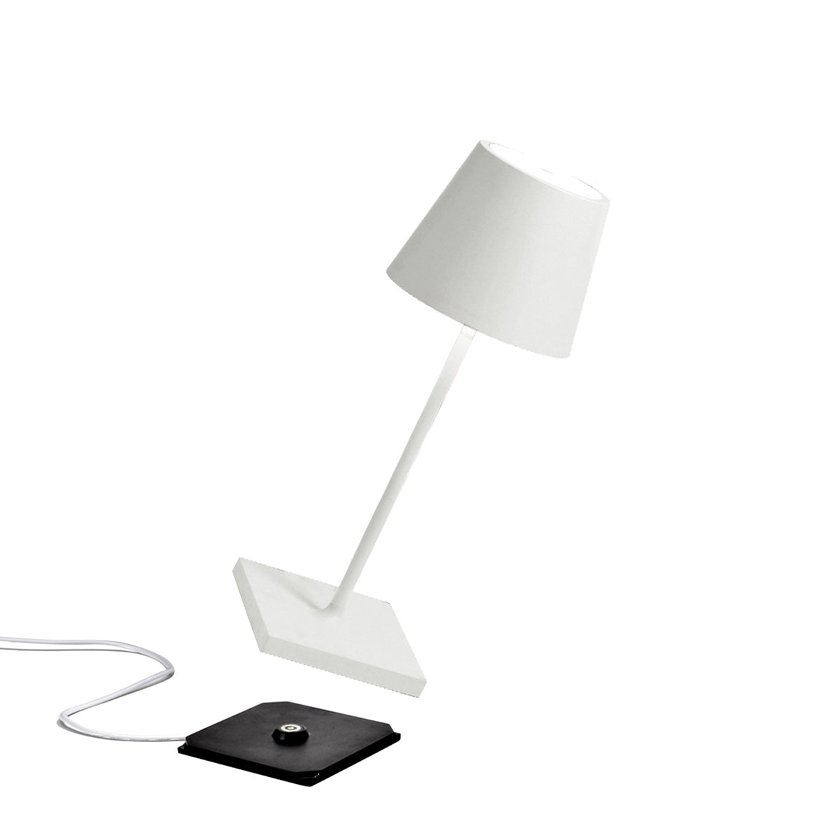 Zafferano Tischleuchte POLDINA MINI MATT WHITE weiß matt Ø11x30cm